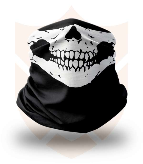 Nákrčník 💀 Lebka Čelist ❤️ Multifunkční šátek
