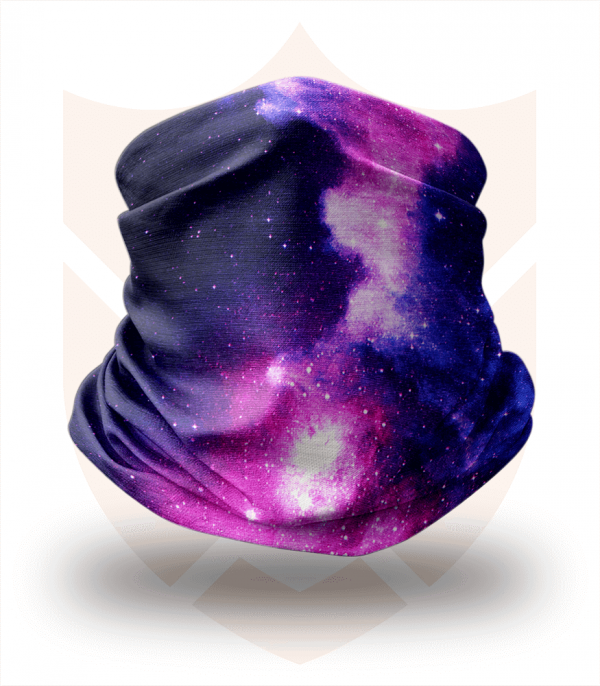 Nákrčník 🌌 Fialový Vesmír ❤️ Multifunkční šátek