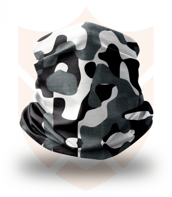 Nákrčník 🌲 Černobílý Maskáč | Camo ❤️ Multifunkční šátek