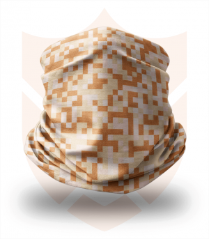 Nákrčník 🌲 Hnědý Digital Maskáč | Camo ❤️ Multifunkční šátek