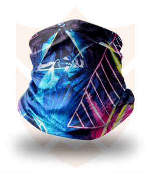 Nákrčník 🔺 Barevné Trojúhelníky ❤️ Multifunkční šátek