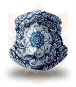 Nákrčník 🛡️ Modré Mandaly ❤️ Multifunkční šátek