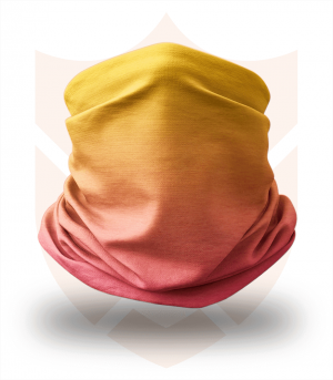 Nákrčník 🛡️ Žlutá Červená Duha ❤️ Multifunkční šátek