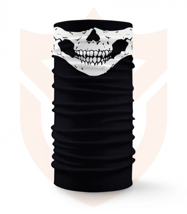 Nákrčník 💀 Lebka Čelist ❤️ Multifunkční šátek