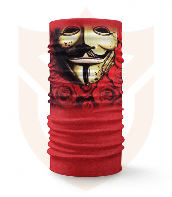 Nákrčník 🎞️ Anonymous | Rudé Růže ❤️ Multifunkční šátek