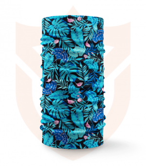 Nákrčník 💐 Modré Listy ❤️ Multifunkční šátek