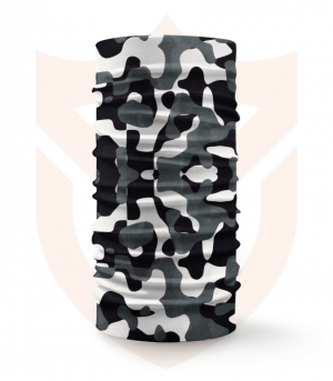 Nákrčník 🌲 Černobílý Maskáč | Camo ❤️ Multifunkční šátek