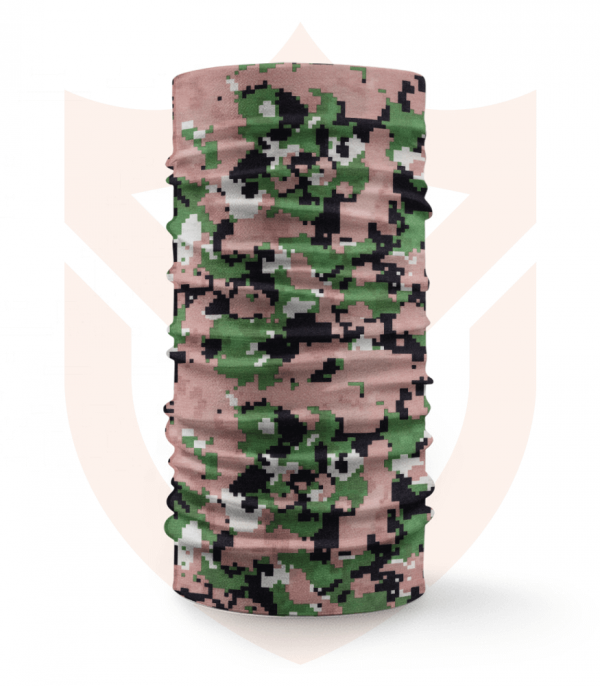 Nákrčník 🌲 Zelený Hnědý Digital Maskáč | Camo ❤️ Multifunkční šátek