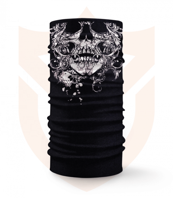 Nákrčník 💀 Lebka Tribal ❤️ Multifunkční šátek