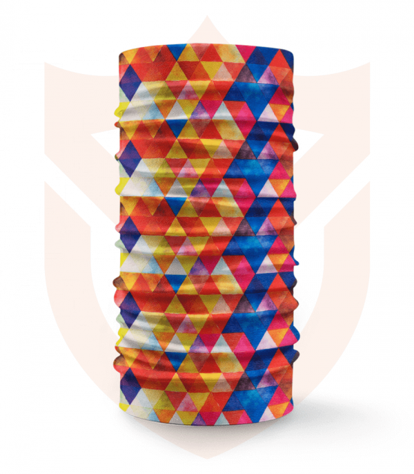 Nákrčník 🛡️ Malé Barevné Trojúhelníky ❤️ Multifunkční šátek