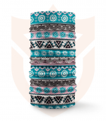 Nákrčník 🛡️ Modrá Mozaika ❤️ Multifunkční šátek