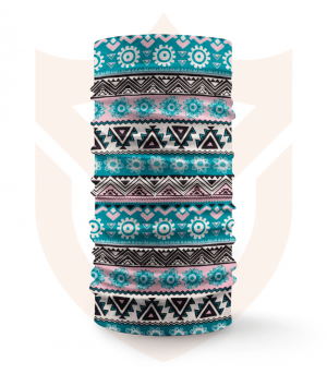 Nákrčník 🛡️ Modrá Mozaika ❤️ Multifunkční šátek