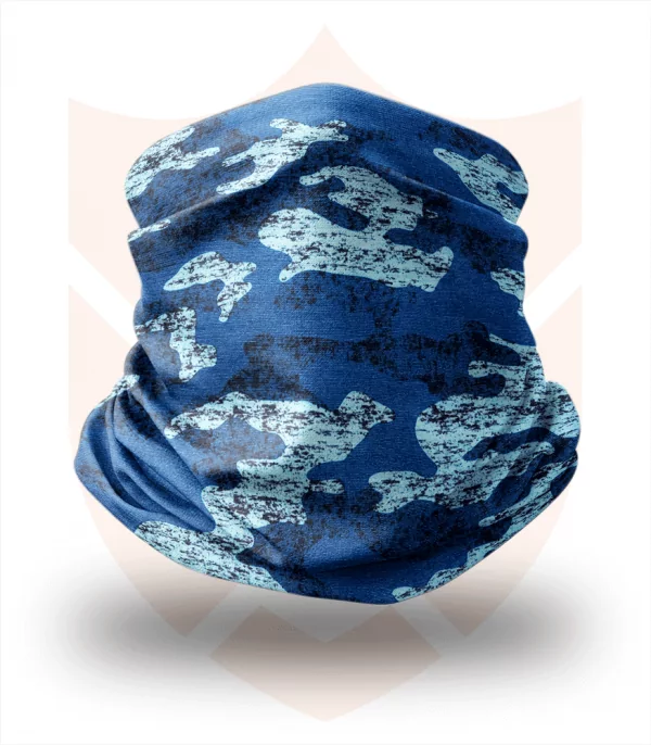Nákrčník 🌲 Modrý Maskáč | Camo ❤️ Multifunkční šátek