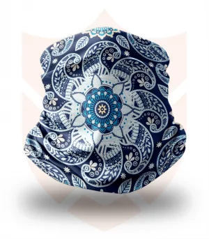 Nákrčník 🛡️ Modré Mandaly ❤️ Multifunkční šátek