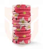 Nákrčník 🌸 Růžové Květy ❤️ Multifunkční šátek