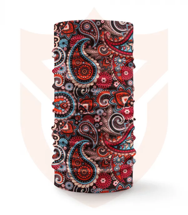 Nákrčník 🛡️ Červené Mandaly ❤️ Multifunkční šátek