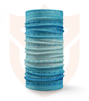 Nákrčník 🛡️ Modrá Mozaika Vzor ❤️ Multifunkční šátek